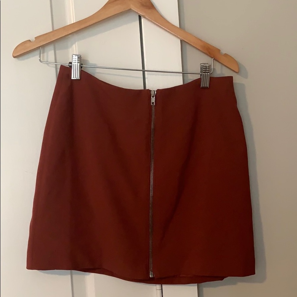 Cute burgundy skirt for fall